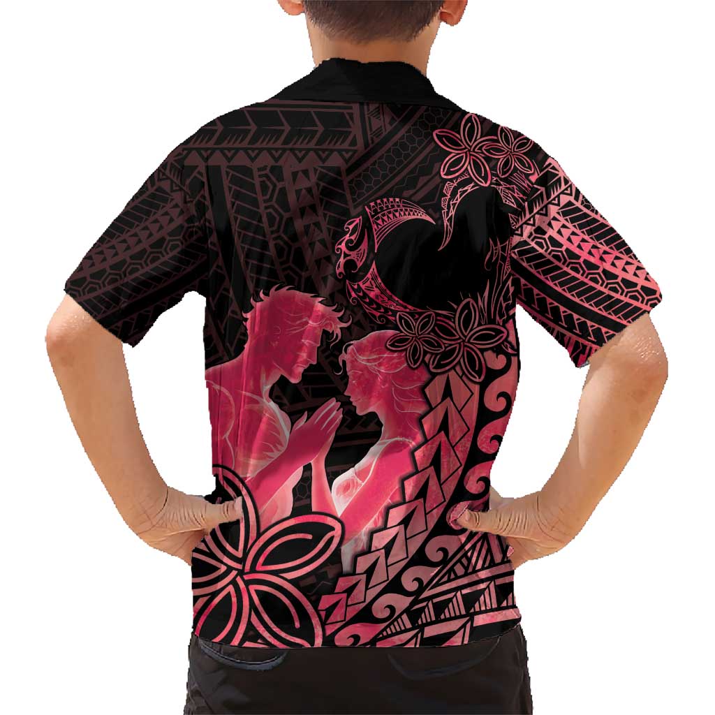 Alofa Samoa Valentine Red Kid Hawaiian Shirt Love Is The Greatest Thing