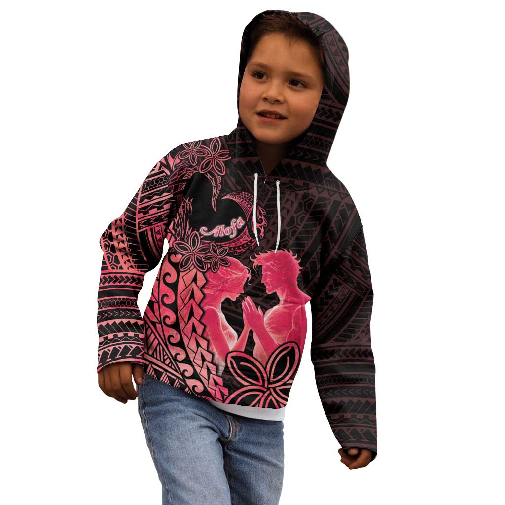 Alofa Samoa Valentine Red Kid Hoodie Love Is The Greatest Thing