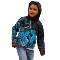 Alofa Samoa Valentine Blue Kid Hoodie Love Is The Greatest Thing