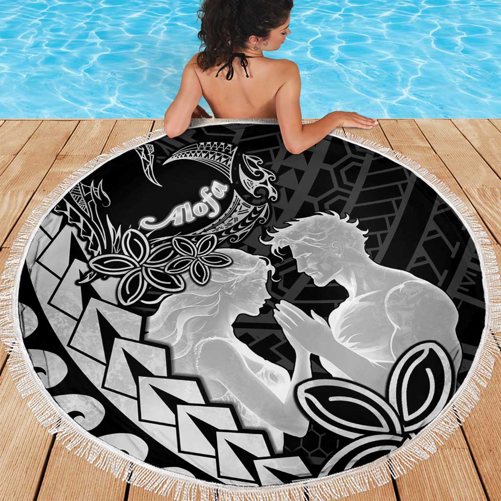 Alofa Samoa Valentine Black Beach Blanket Love Is The Greatest Thing