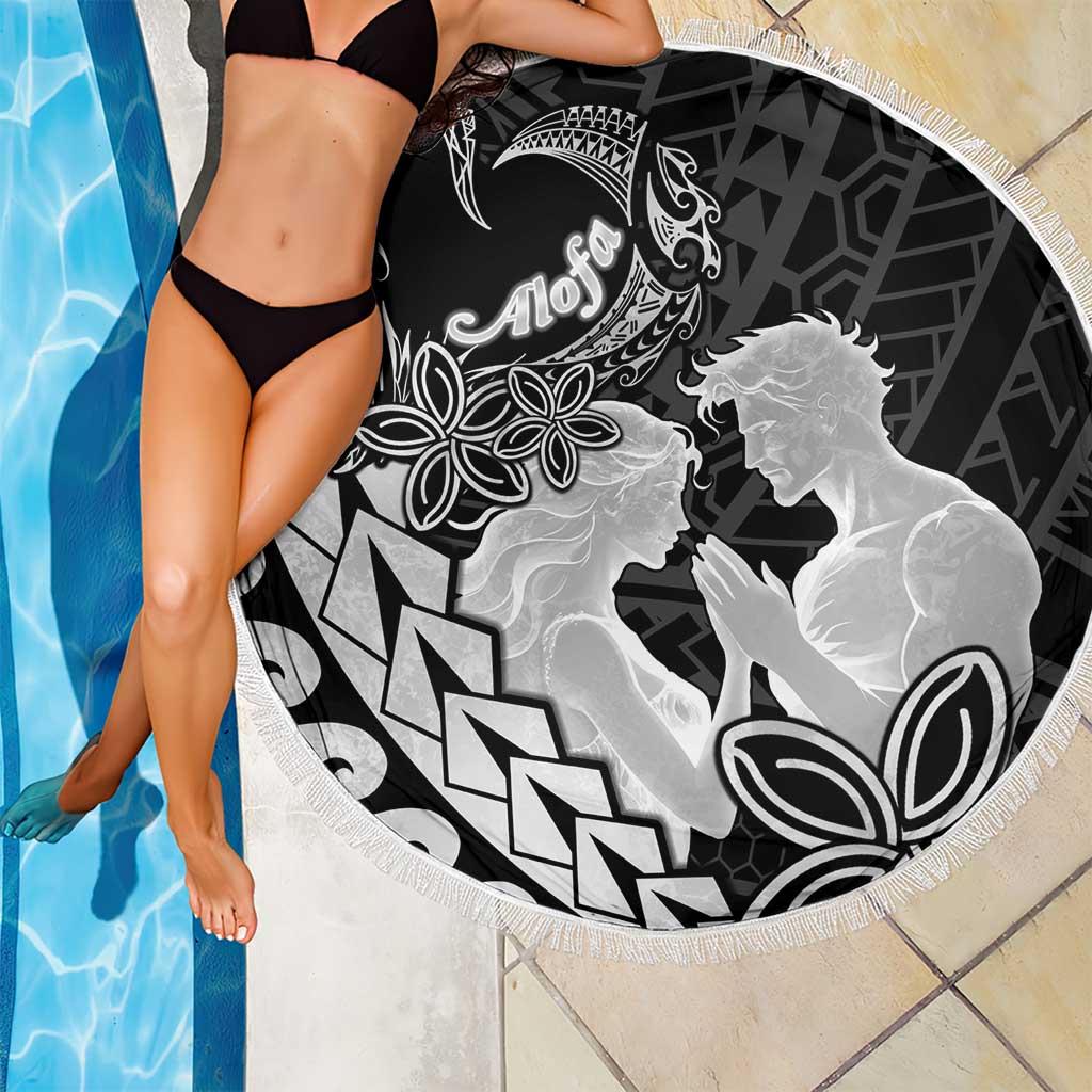 Alofa Samoa Valentine Black Beach Blanket Love Is The Greatest Thing