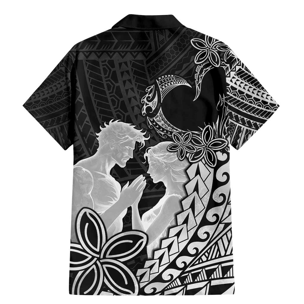 Alofa Samoa Valentine Black Family Matching Mermaid Dress and Hawaiian Shirt Love Is The Greatest Thing LT05 - Polynesian Pride