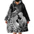 Alofa Samoa Valentine Black Wearable Blanket Hoodie Love Is The Greatest Thing