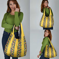 Aloha Hawaii Mardi Gras Grocery Bag Gold Style