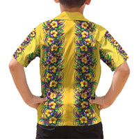Aloha Hawaii Mardi Gras Hawaiian Shirt Gold Style