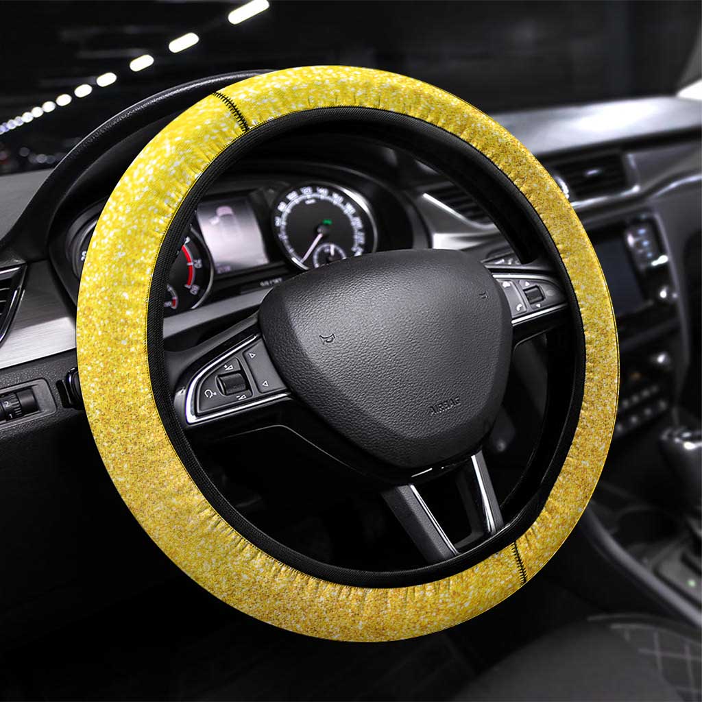 Hawaii Mardi Gras Steering Wheel Cover Plumeria Lei Beads Glitter Style