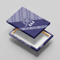 Tonga Queen Salote College Canvas Wall Art 100 Years Anniversary Navy Color