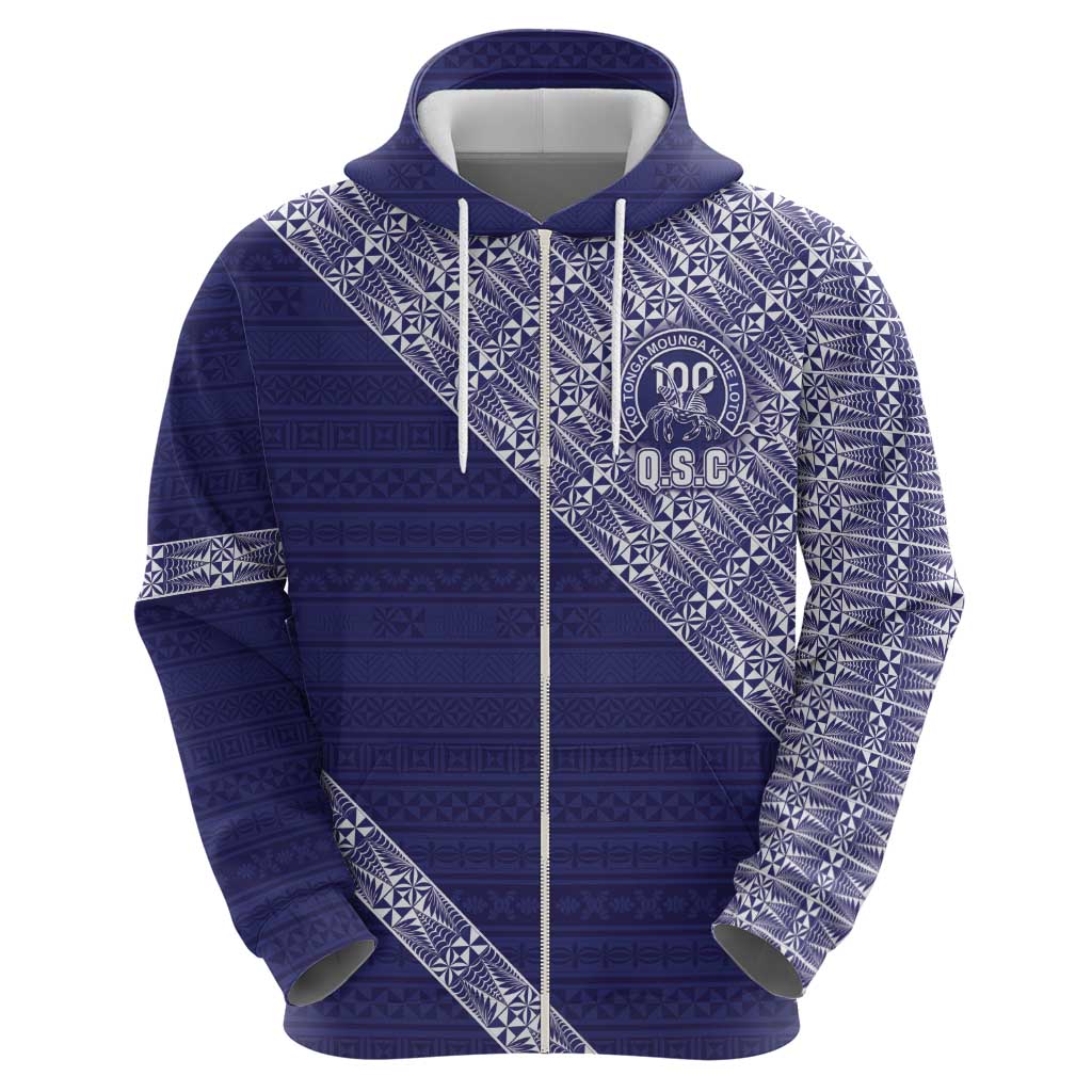 Tonga Queen Salote College Hoodie 100 Years Anniversary Navy Color