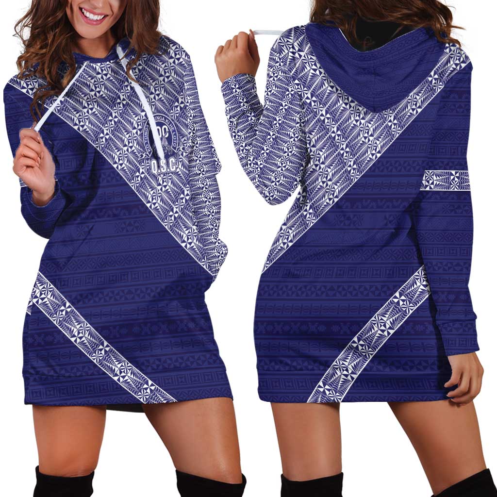 Tonga Queen Salote College Hoodie Dress 100 Years Anniversary Navy Color