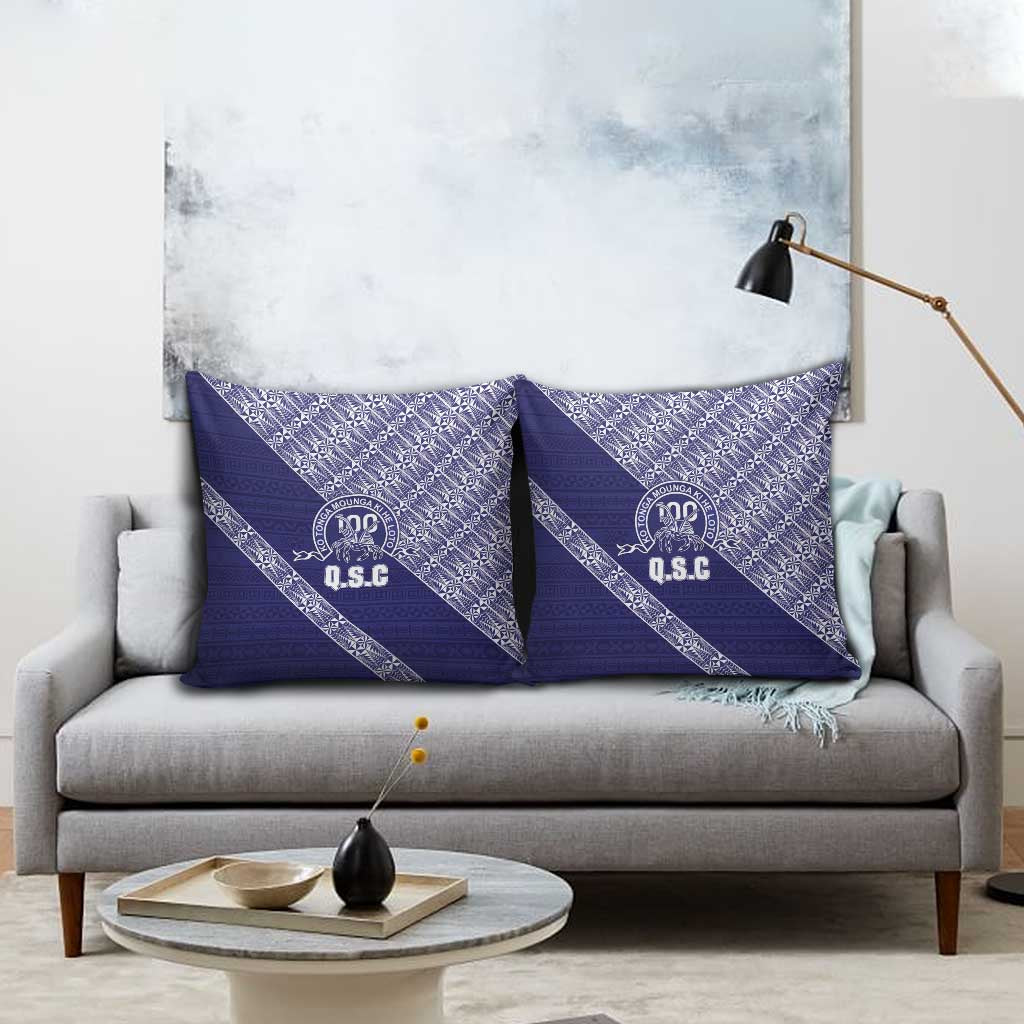 Tonga Queen Salote College Pillow Cover 100 Years Anniversary Navy Color