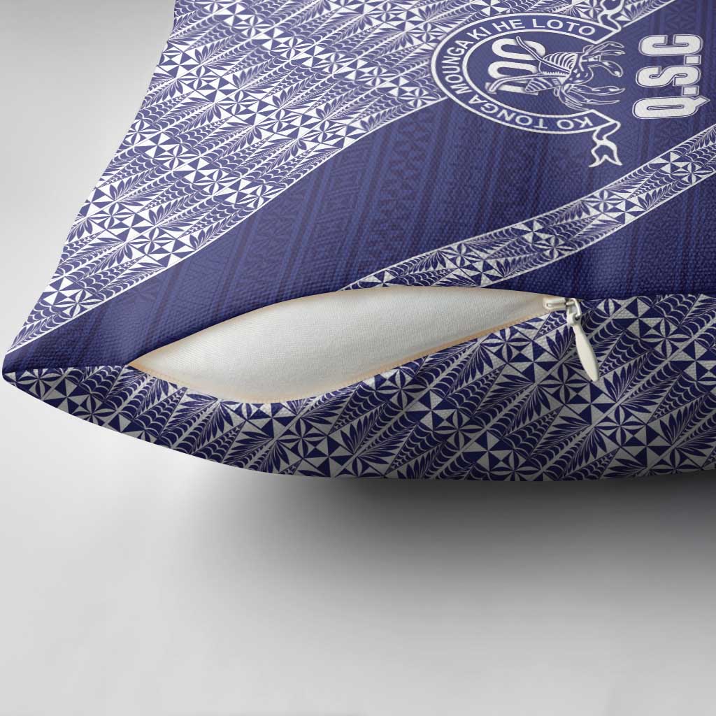 Tonga Queen Salote College Pillow Cover 100 Years Anniversary Navy Color