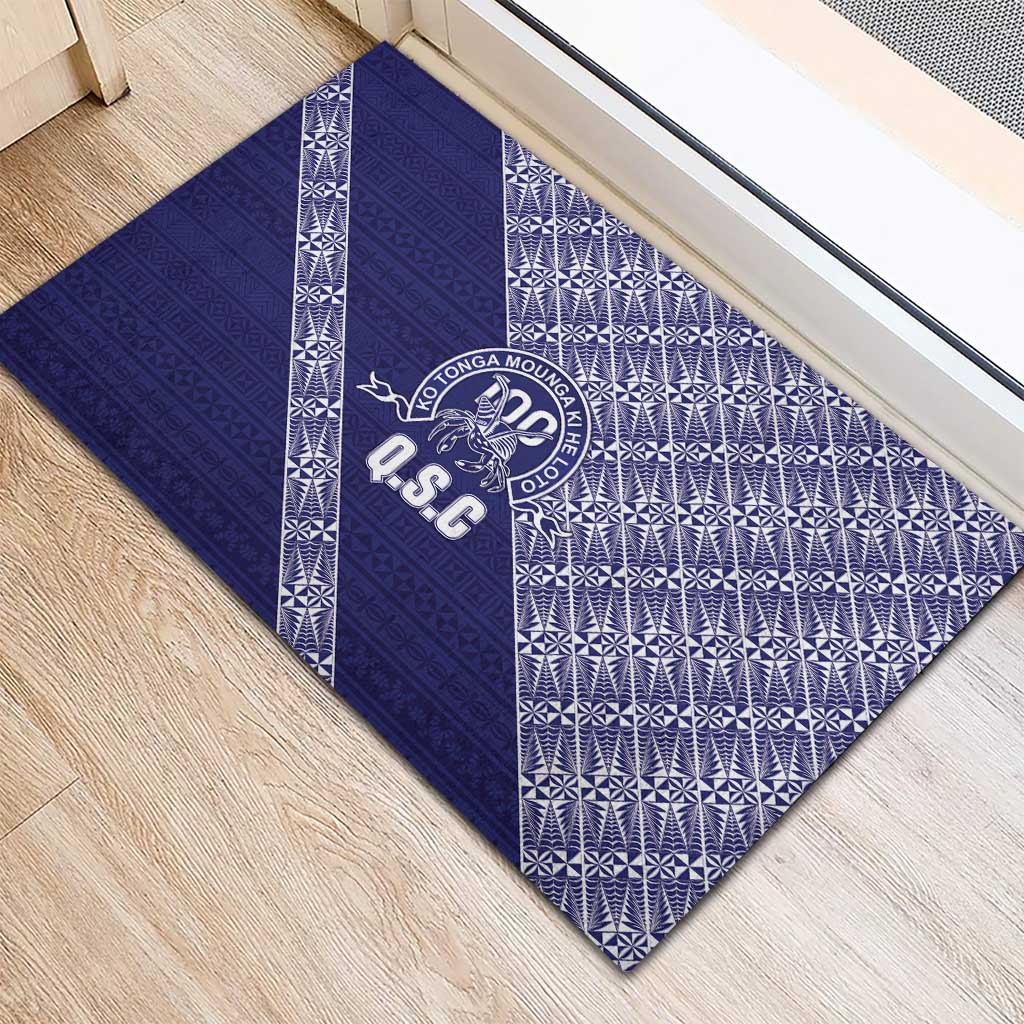 Tonga Queen Salote College Rubber Doormat 100 Years Anniversary Navy Color