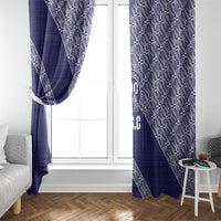 Tonga Queen Salote College Window Curtain 100 Years Anniversary Navy Color
