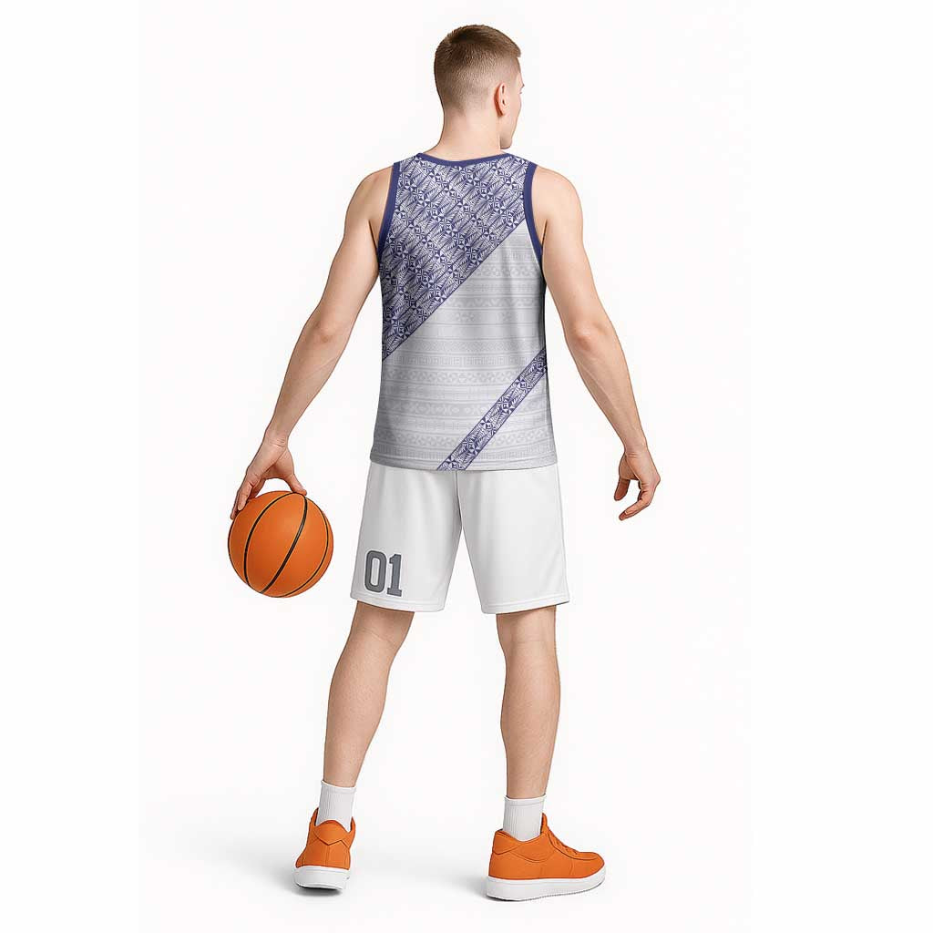 Tonga Queen Salote College Basketball Jersey 100 Years Anniversary White Color