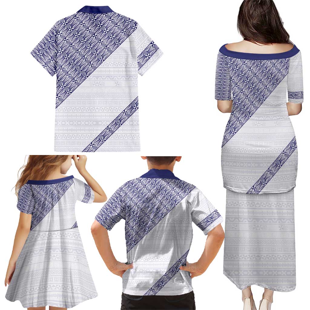 Tonga Queen Salote College Family Matching Puletasi and Hawaiian Shirt 100 Years Anniversary White Color LT05 - Polynesian Pride