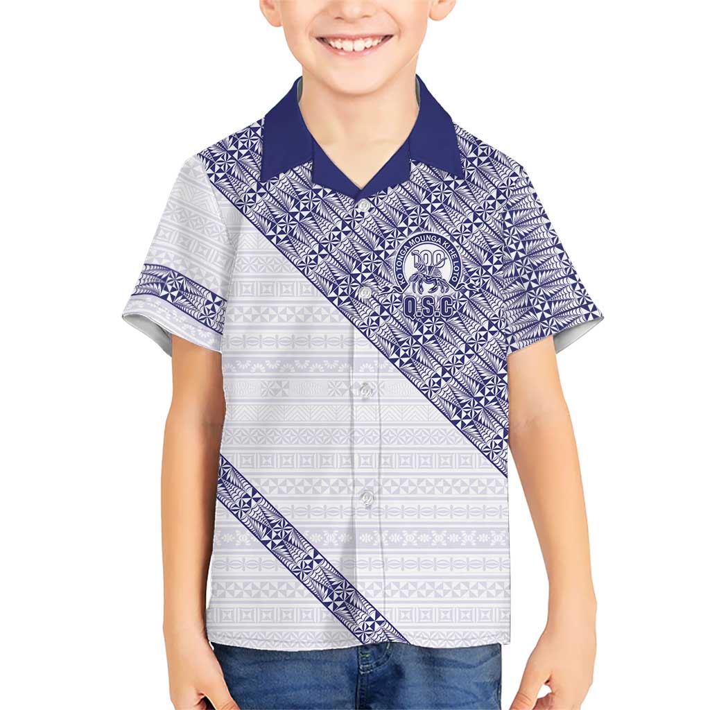 Tonga Queen Salote College Family Matching Puletasi and Hawaiian Shirt 100 Years Anniversary White Color LT05 Son's Shirt White - Polynesian Pride