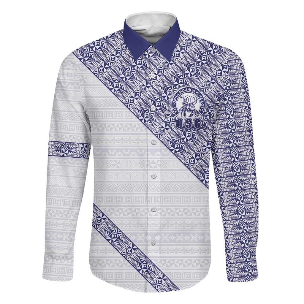 Tonga Queen Salote College Family Matching Short Sleeve Bodycon Dress and Hawaiian Shirt 100 Years Anniversary White Color LT05 Dad's Shirt - Long Sleeve White - Polynesian Pride