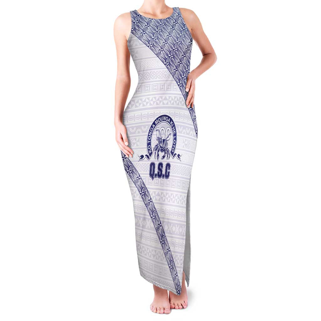 Tonga Queen Salote College Family Matching Tank Maxi Dress and Hawaiian Shirt 100 Years Anniversary White Color LT05 Mom's Dress White - Polynesian Pride