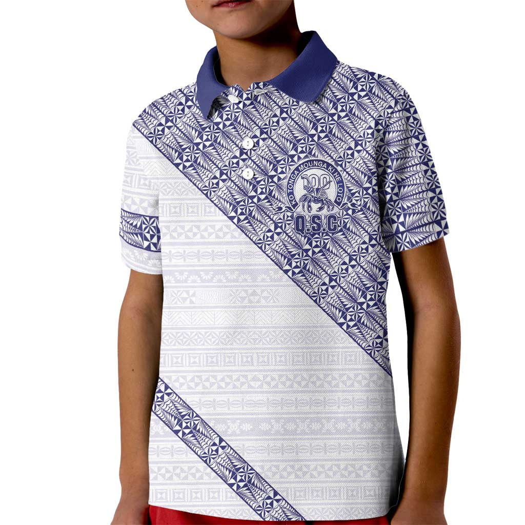 Tonga Queen Salote College Kid Polo Shirt 100 Years Anniversary White Color