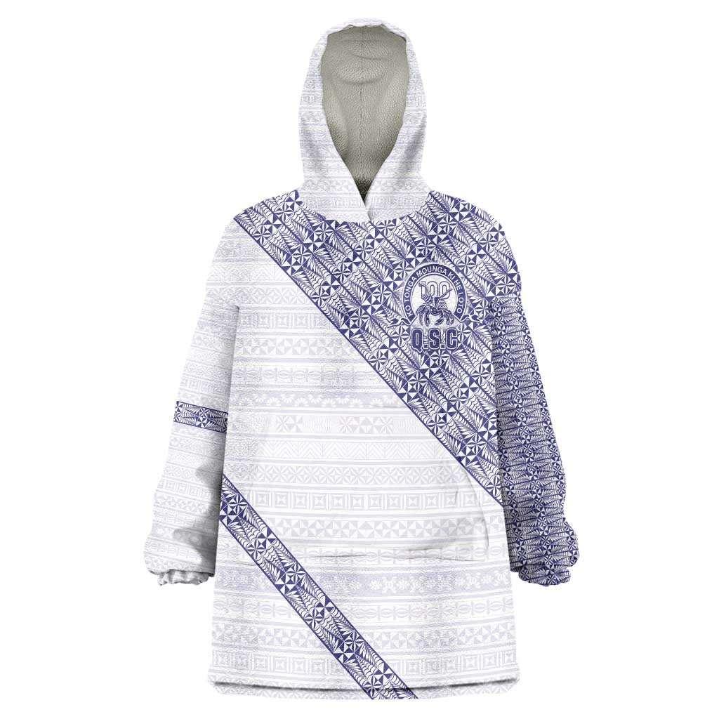 Tonga Queen Salote College Wearable Blanket Hoodie 100 Years Anniversary White Color LT05 One Size White - Polynesian Pride