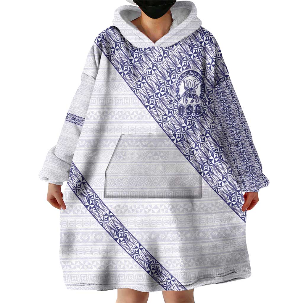 Tonga Queen Salote College Wearable Blanket Hoodie 100 Years Anniversary White Color LT05 - Polynesian Pride