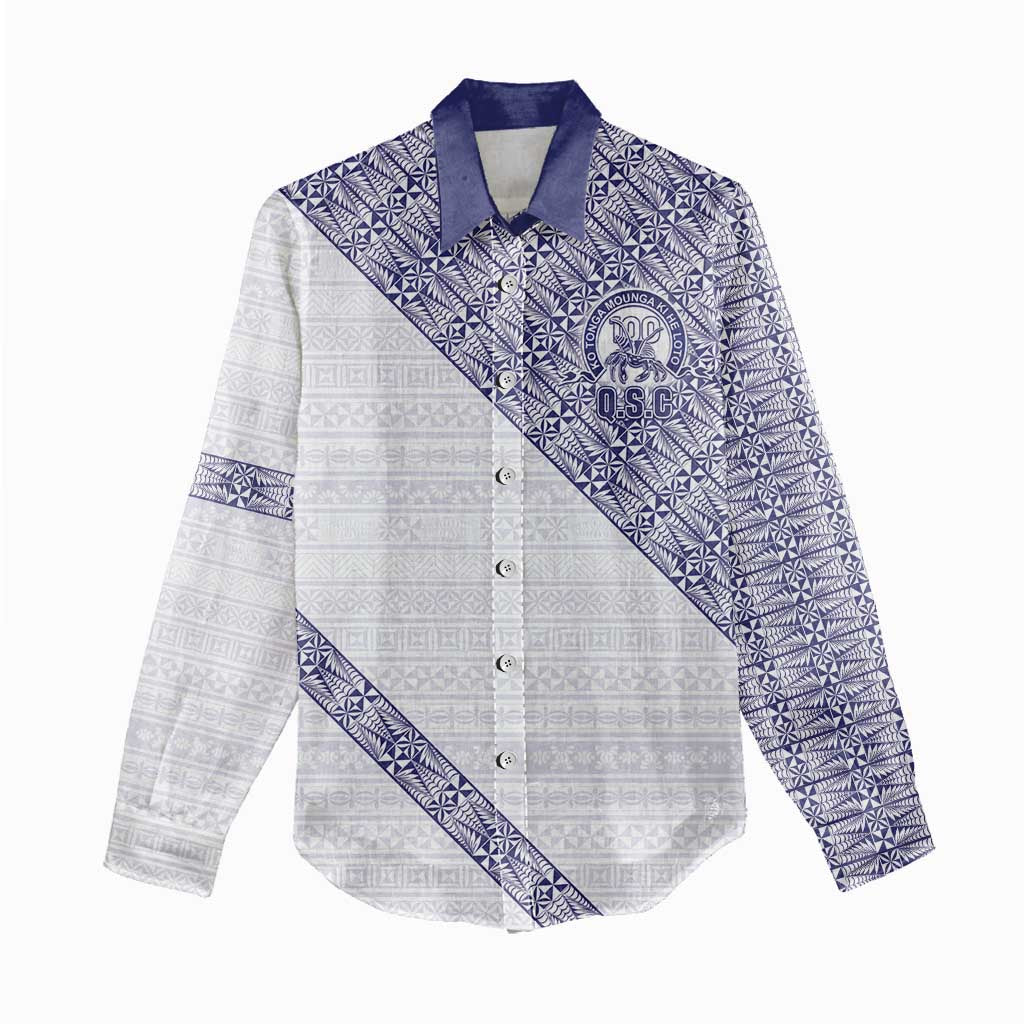 Tonga Queen Salote College Women Casual Shirt 100 Years Anniversary White Color
