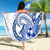 Polynesia Paisley Beach Blanket Mix Navy Polynesian Pattern