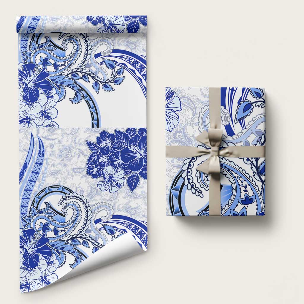Polynesia Paisley Wrapping Paper Mix Navy Polynesian Pattern - Polynesian Pride
