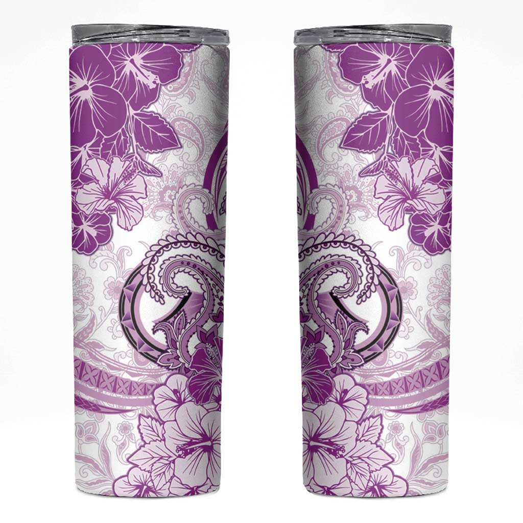 Polynesia Paisley Skinny Tumbler Mix Pink Polynesian Pattern LT05 Pink - Polynesian Pride