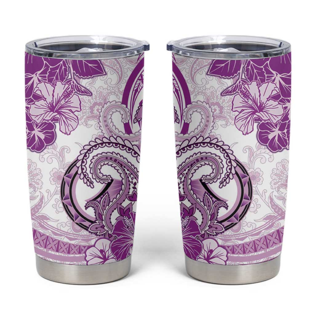 Polynesia Paisley Tumbler Cup Mix Pink Polynesian Pattern LT05 Pink - Polynesian Pride