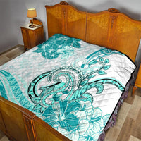 Polynesia Paisley Quilt Mix Teal Polynesian Pattern