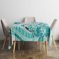 Polynesia Paisley Tablecloth Mix Teal Polynesian Pattern