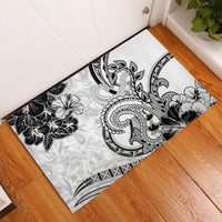 Polynesia Paisley Rubber Doormat Mix White Polynesian Pattern