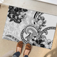 Polynesia Paisley Rubber Doormat Mix White Polynesian Pattern