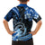 Polynesia Paisley Family Matching Off Shoulder Maxi Dress and Hawaiian Shirt Mix Blue Polynesian Pattern LT05 - Polynesian Pride