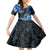 Polynesia Paisley Family Matching Off Shoulder Maxi Dress and Hawaiian Shirt Mix Blue Polynesian Pattern LT05 Daughter's Dress Blue - Polynesian Pride