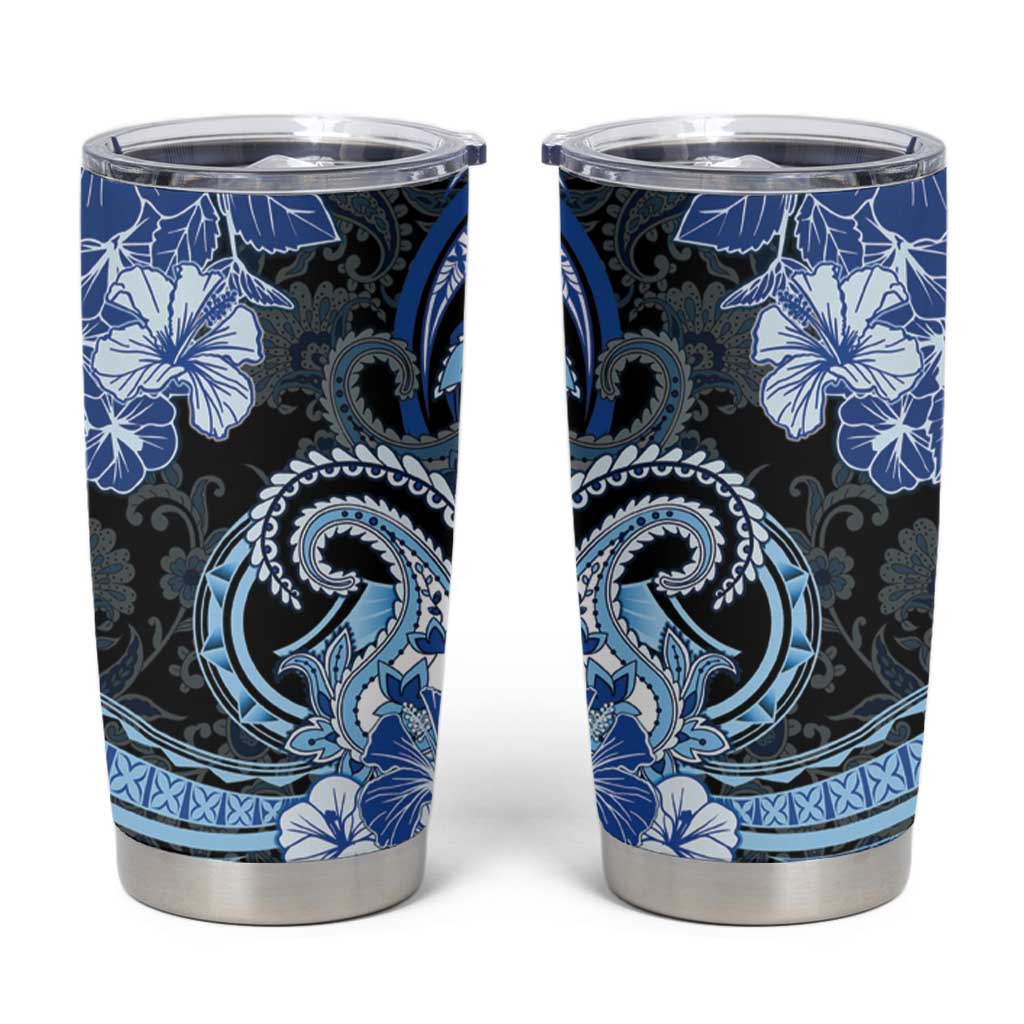 Polynesia Paisley Tumbler Cup Mix Blue Polynesian Pattern LT05 Blue - Polynesian Pride
