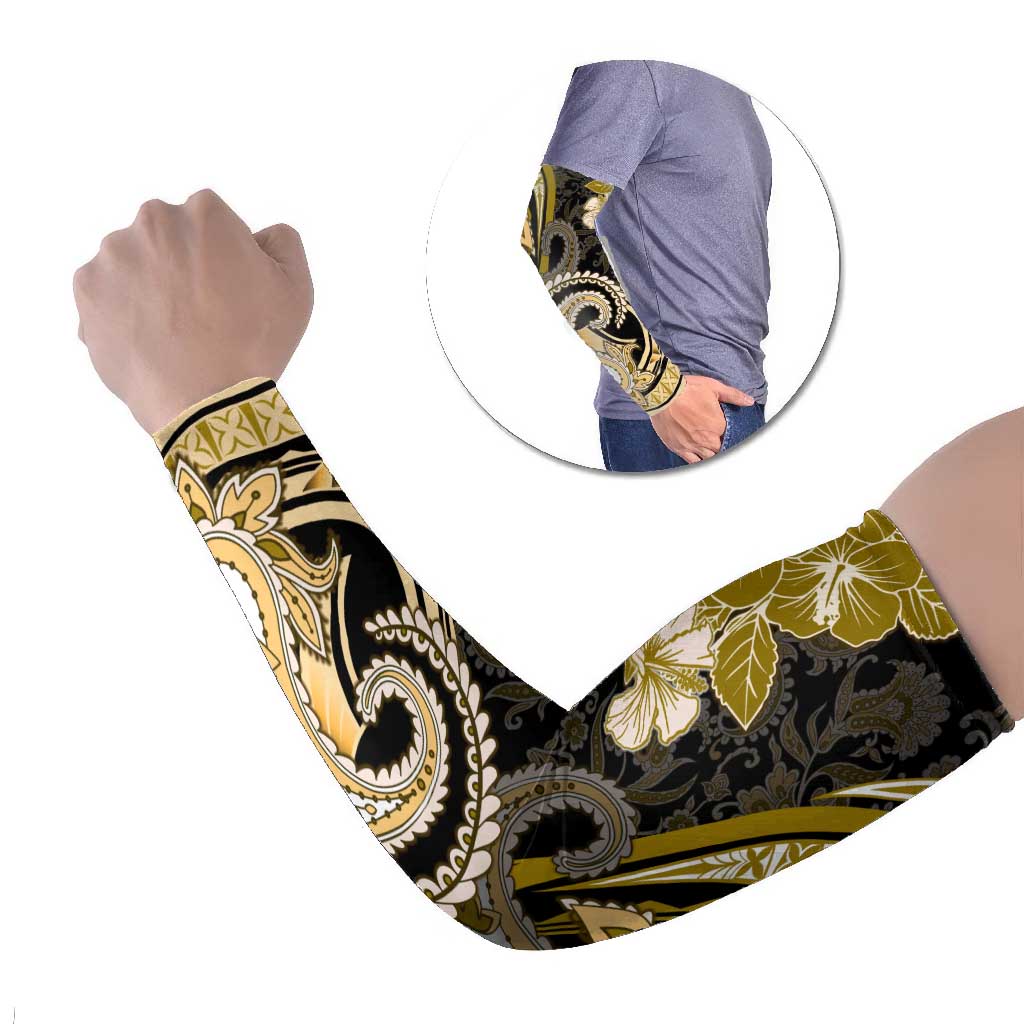 Polynesia Paisley Arm Sleeves Mix Gold Polynesian Pattern LT05 Set of 2 Gold - Polynesian Pride