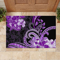 Polynesia Paisley Rubber Doormat Mix Purple Polynesian Pattern