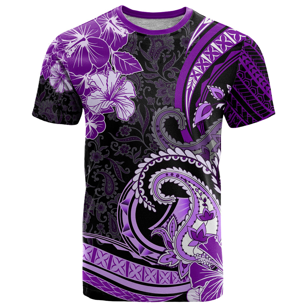 Polynesia Paisley T Shirt Mix Purple Polynesian Pattern LT05 Purple - Polynesian Pride