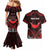 Personalised Easter Island Couples Matching Mermaid Dress and Hawaiian Shirt Polynesian Pattern Emblem