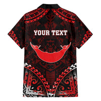 Personalised Easter Island Family Matching Off Shoulder Maxi Dress and Hawaiian Shirt Polynesian Pattern Emblem