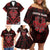 Personalised Easter Island Family Matching Off Shoulder Short Dress and Hawaiian Shirt Polynesian Pattern Emblem
