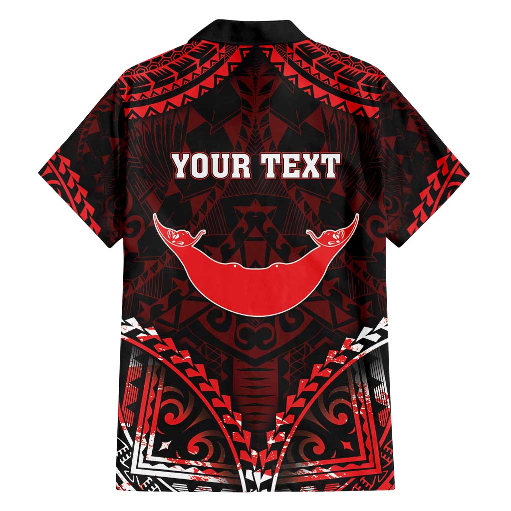 Personalised Easter Island Family Matching Off Shoulder Short Dress and Hawaiian Shirt Polynesian Pattern Emblem LT05 - Polynesian Pride