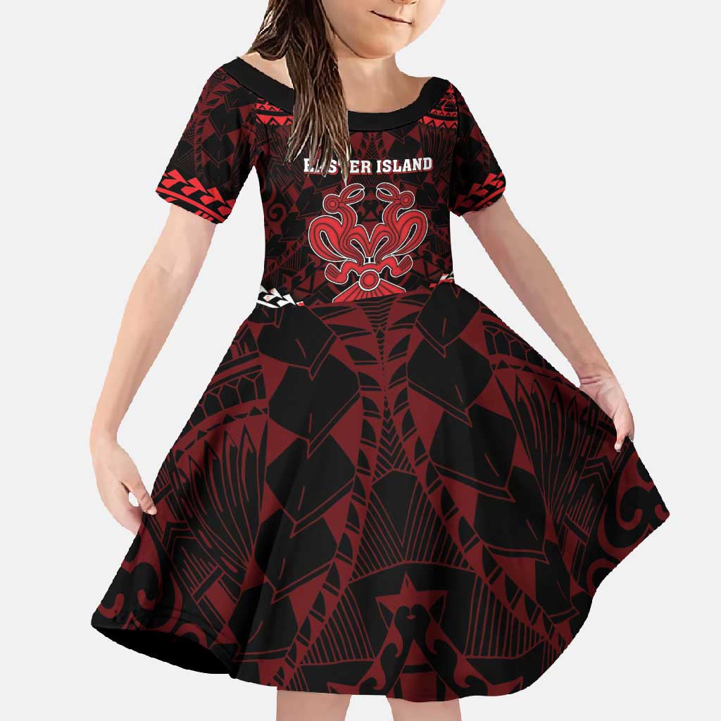 Personalised Easter Island Family Matching Short Sleeve Bodycon Dress and Hawaiian Shirt Polynesian Pattern Emblem
