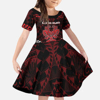 Personalised Easter Island Family Matching Short Sleeve Bodycon Dress and Hawaiian Shirt Polynesian Pattern Emblem