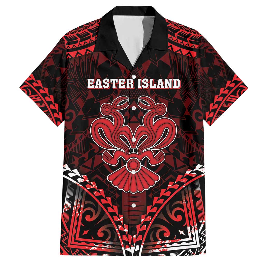 Personalised Easter Island Hawaiian Shirt Polynesian Pattern Emblem