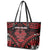 Easter Island Leather Tote Bag Polynesian Pattern Emblem