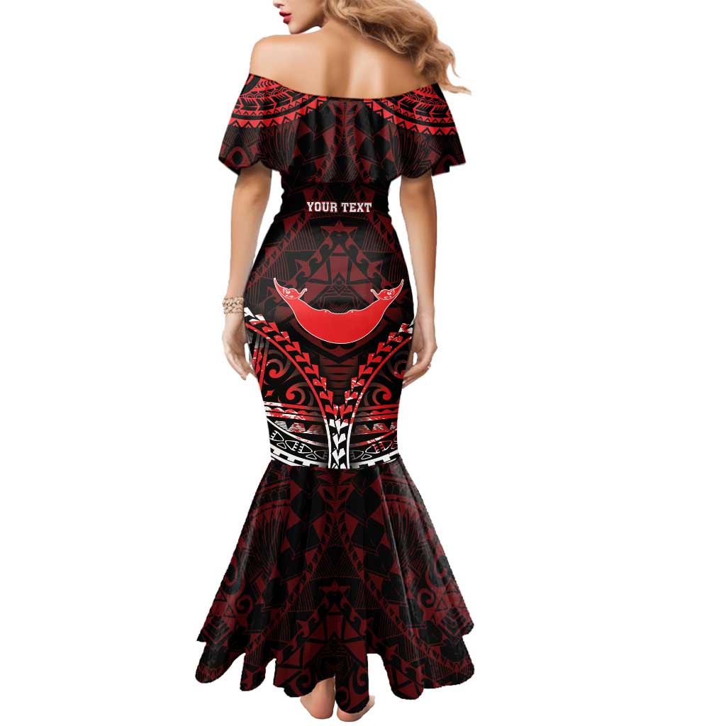 Personalised Easter Island Mermaid Dress Polynesian Pattern Emblem