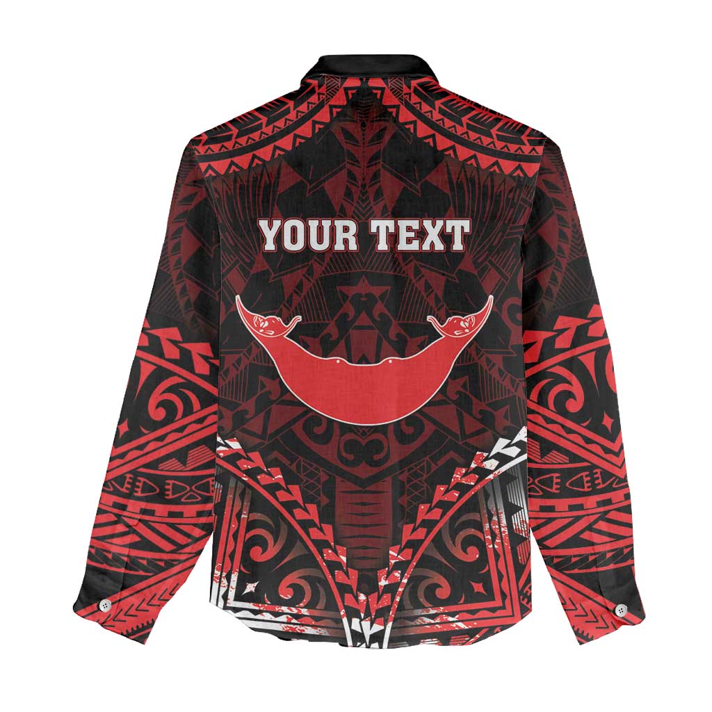 Personalised Easter Island Women Casual Shirt Polynesian Pattern Emblem